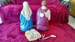 New General Foam 3 PC Vintage 28 Nativity Lighted Blow Mold Set, (LAST ONE)