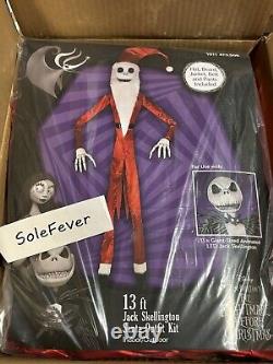 New Home Depot 13 ft. Giant Sized Jack Skellington Santa Outfit Kit / Costume