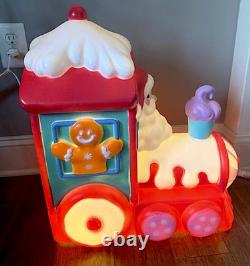 New Lighted 20 Outdoor Train Blow Mold Christmas Decoration Ready To Ship New Lighted 20 Outdoor Train Blow Mold Christmas Decoration Ready To Ship