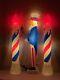 New Lighted Uncle Sam/patriot Candles, Holiday Blow Mold Union