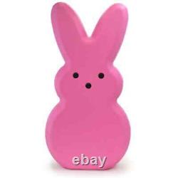 New Pink Blow Mold Bunny Peep GFP General Foam Plastics HTF Rare Easter Light