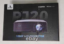 NexiGo PJ20 Outdoor Projector, Movie Projector with WiFi and Bluetooth, Black