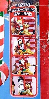 Nib 2005 Gemmy Airblown Inflatable Merry Christmas Animated Carousel 8ft Rare