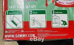 Nib 2005 Gemmy Airblown Inflatable Merry Christmas Animated Carousel 8ft Rare