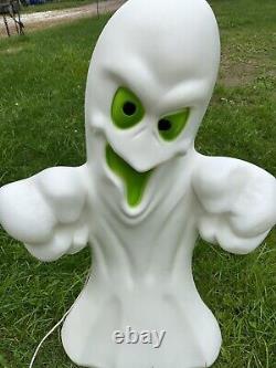 Nice Vintage Empire Ghost Blow Mold Green Eyes 36 Tall