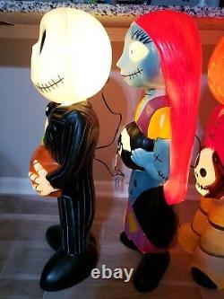 Nightmare Before Christmas 36 Pumpkin King, Sally & Jack Lighted Blowmolds