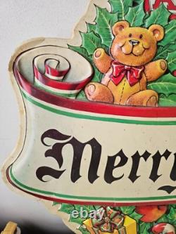 Noma celluloid Xmas Merry sign decor wreath vintage light up hanging toys unique Noma celluloid Xmas Merry sign decor wreath vintage light up hanging toys unique