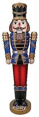 Nutcracker Lifesize 5' Prop Animated Giant Pre-Lit Outdoor Soldier Christmas