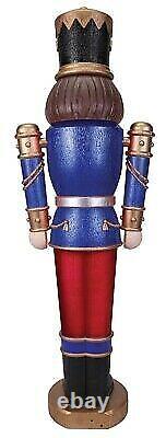 Nutcracker Lifesize 5' Prop Animated Giant Pre-Lit Outdoor Soldier Christmas