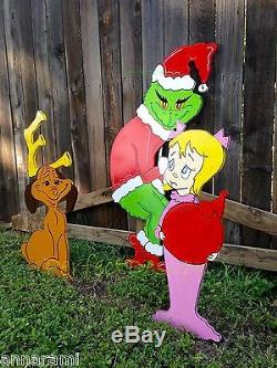 ON SALE! GRINCH Stealing CHRISTMAS Lights MAX & CINDY Lou Yard Decoration