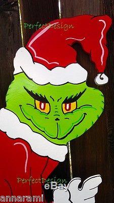 ON SALE! GRINCH Stealing the CHRISTMAS Lights Lawn Yard Art Decoration Decor 48