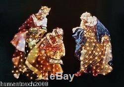Outdoor Christmas Yard Light Nativity Scene 3 Wisemen Display 165121