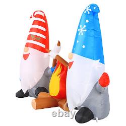 Occasions 6' INFLATABLE CAMPFIRE GNOMES with INNER, 3.5 Ft Tall, Multicolored