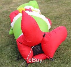 Original Gemmy GRINCH 8' Lighted Airblown Inflatable Christmas Yard Blow Up