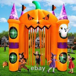 Outdoor Inflatable Halloween Decorations, Lighted 12 Ft Tall Huge Haunted House Outdoor Inflatable Halloween Decorations, Lighted 12 Ft Tall Huge Haunted House