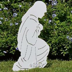 Outdoor Nativity Set Scene Christmas Decorations Yard Lawn Believe Holy Family