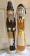 Pair Union Don Featherstone Light Blow Mold Thanksgiving Pilgrim Man & Woman 35