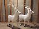 Pick Up Only Large White Santa's Best Reindeer Deer Christmas Blowmold Pair