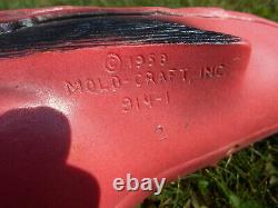 Pair Of Original Vintage 1958 Mold-Craft Inc. Pink Flamingos Blow Mold Lawn MCM