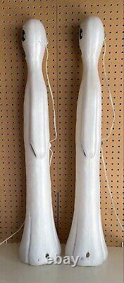 Pair Of Vintage 90s Union Don Featherstone Halloween Ghost Blow Molds 37 Tall