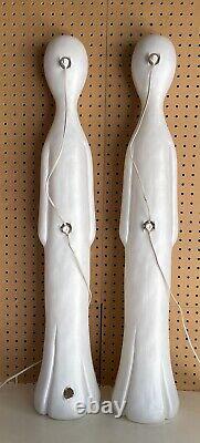 Pair Of Vintage 90s Union Don Featherstone Halloween Ghost Blow Molds 37 Tall