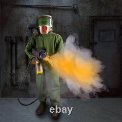 Party City The Exterminator Zombie Flamethrower Animatronic Halloween Prop NRFB Party City The Exterminator Zombie Flamethrower Animatronic Halloween Prop NRFB