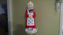 Patriotic Mrs. Claus/Betsy Ross Union Product Lighted Blow Mold Christmas in July