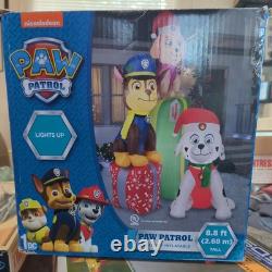 Paw Patrol 8.8ft Tall Airblown Light Up Christmas Inflatable Preowned