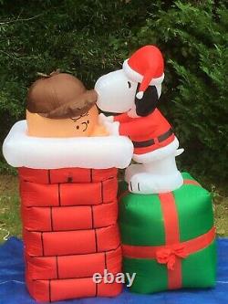 Peanuts 6 Animated Charlie Brown & Snoopy Lighted Christmas Airblown Inflatable