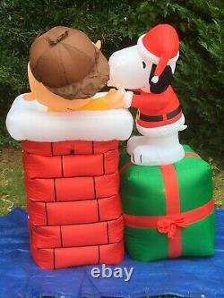 Peanuts 6 Animated Charlie Brown & Snoopy Lighted Christmas Airblown Inflatable