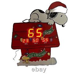 Peanuts Countdown to Christmas Snoopy Digital Lighted 36 Indoor Outdoor Yard
