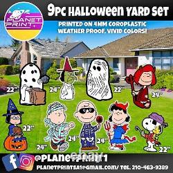 Peanuts Halloween lawn décor Set 9pcs #2