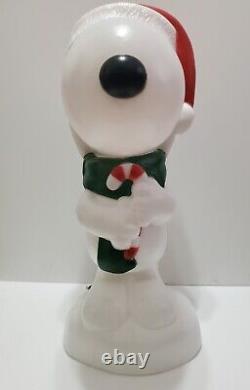 Peanuts Snoopy Blow Mold 24in Christmas Decor Cracker Barrel New