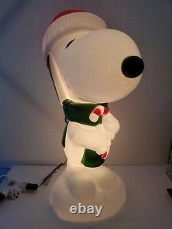 Peanuts Snoopy Blow Mold 24in Christmas Decor Cracker Barrel New