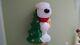 Peanuts Snoopy With Woodstock & Tree Lighted Blow Mold Christmas 31 Yard Decor