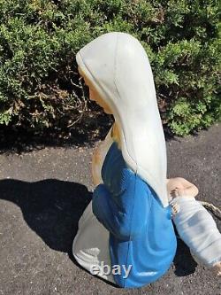 Poloron Blow Mold Christmas Nativity 26 Mary & Joseph + 18 Baby Jesus ONE CORD