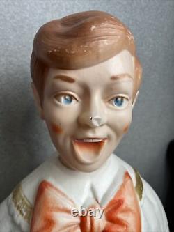 Poloron Choir Boy Caroler Blow Mold 50 Vintage Working Holiday Christmas