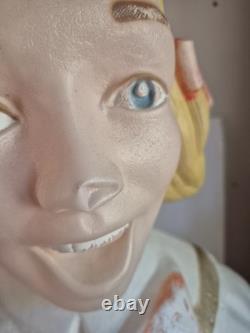 Poloron Girl Christmas Caroler/Choir Singer Blow Mold. Vintage