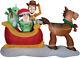 Pre-order Toy Story Sleigh Scene Airblown Inflatable Woody Buzz Bullseye Disney