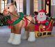 Pre-order 9.5 Ft Santa & Clydesdale Horse Drawn Sleigh Airblown Inflatable