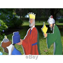Printed Three Wise Men Nativity Figure Set