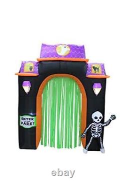 ProductWorks 8-Foot Spooky Town Haunted House Archway Yard Art Décor Inflatab