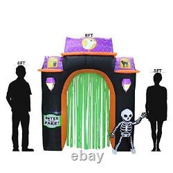 ProductWorks 8-Foot Spooky Town Haunted House Archway Yard Art Décor Inflatab