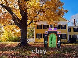 ProductWorks 8-Foot Spooky Town Haunted House Archway Yard Art Décor Inflatab