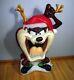 Rare 40 Santas Best Taz Tasmanian Devil Lighted Blow Mold Christmas Yard Decor