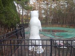 Rare Giant Life Size 8' Feet 95 Tall Fiberglass Standing Polar Bear Sculpture