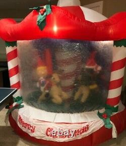 RARE Gemmy Air Blown Inflatable Animated Carousel & Wise Men Inflatable