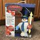 Rare Gemmy Frosty The Snowman 8 Foot Airblown Inflatable Christmas Light Blow Up