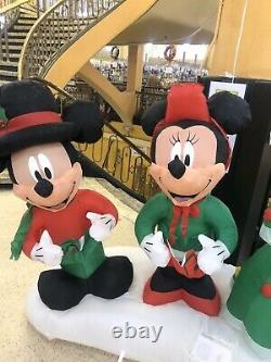 RARE Gemmy Mickey Minnie Mouse Goofy Christmas Tree Inflatable Airblown
