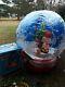 Rare Gemmy Peanuts Snoopy Christmas Inflatable Snow Globe Works Withbox